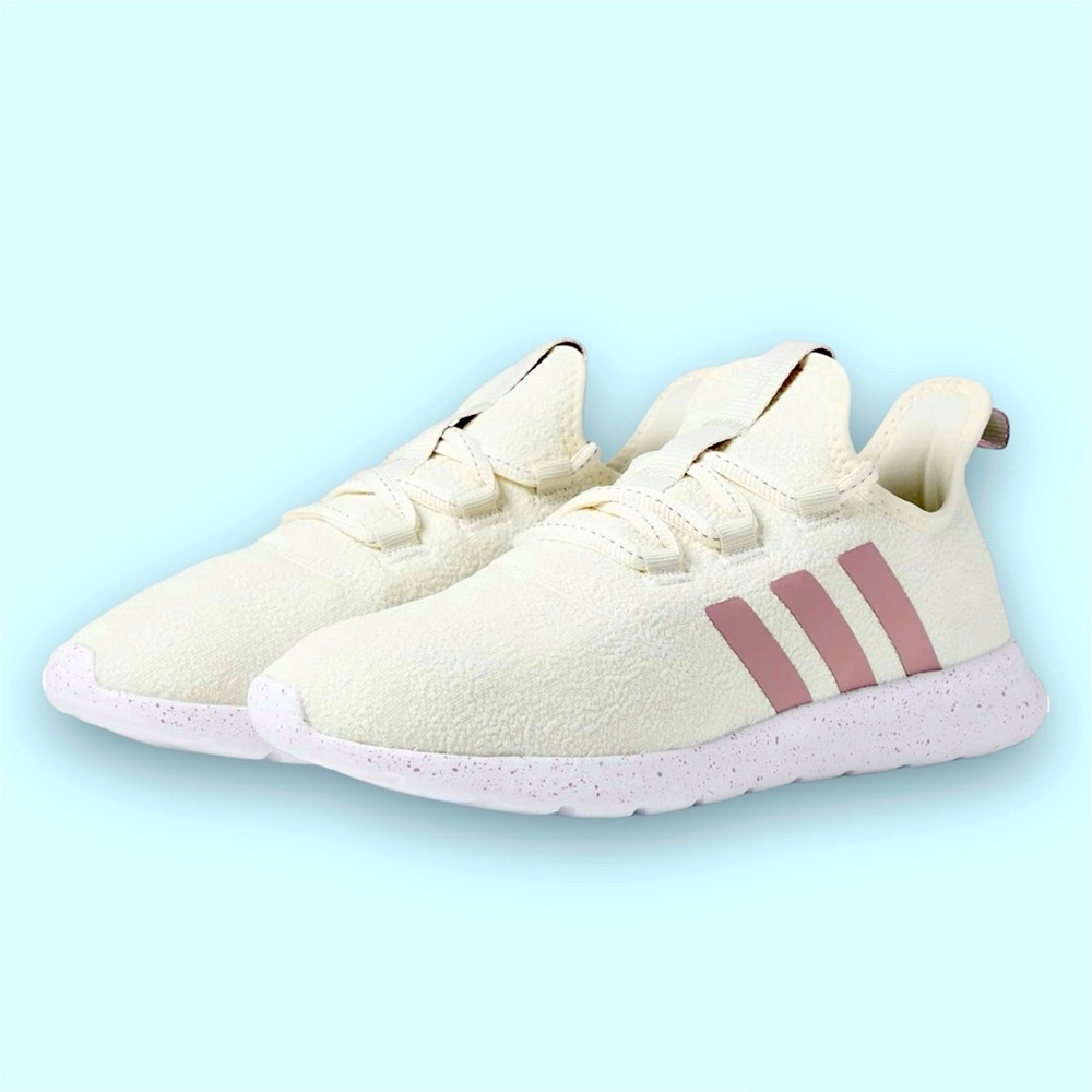 Almost new cream & pink adidas